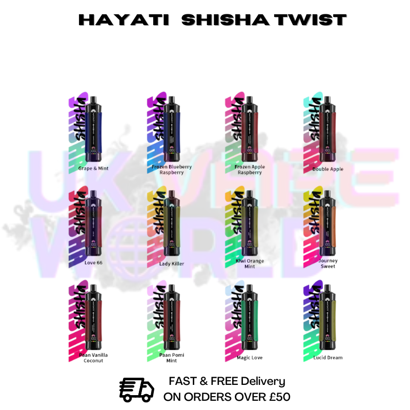 Shop Hayati Pro Max Shisha 15000 Puff 15K Bar Disposable Kit - UK Vape World