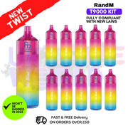 Shop Mr Blue Randm T9000 Puffs Box Of 10 - UK Vape World