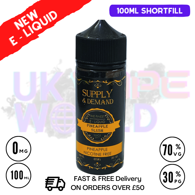 Shop Pineapple Supply & Demand 100ml Shortfill Eliquid - UK Vape World