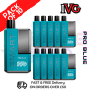 Shop Pro Blue IVG Smart 5500 Puff Kit Pack / Box Of 10 - UK Vape World