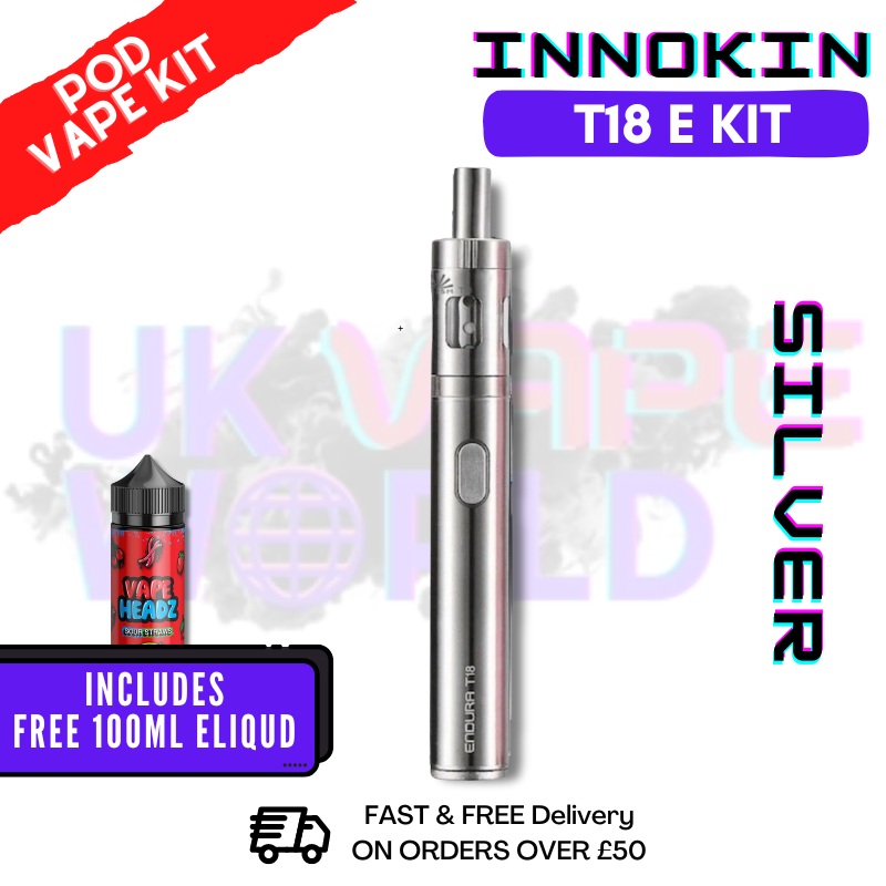 Shop Silver Innokin Endura T18E Starter Kit - ONLY £16.99 - UK Vape World