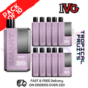 Shop Tropical Fruits IVG Smart 5500 Puff Kit Pack / Box Of 10 - UK Vape World