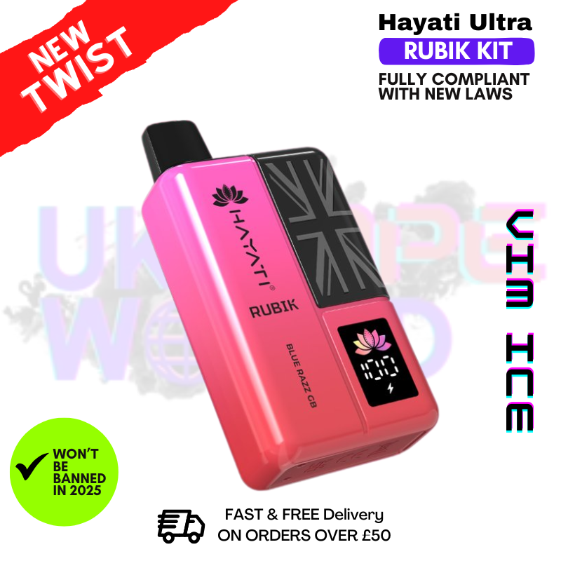 Shop VIM ICE Hayati Rubik 7000 Puff 7K Bar - UK Vape World