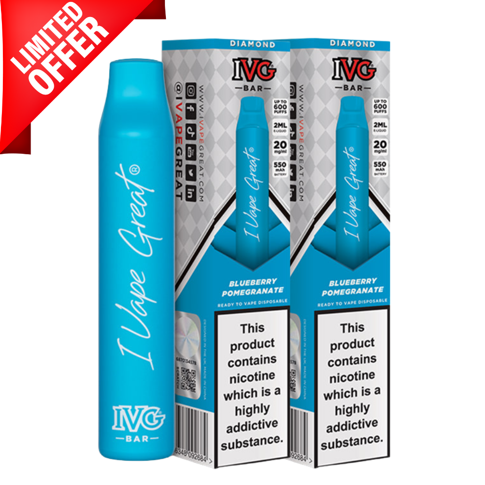 IVG Disposable Max Bar Blue Raspberry Ice - IVG America