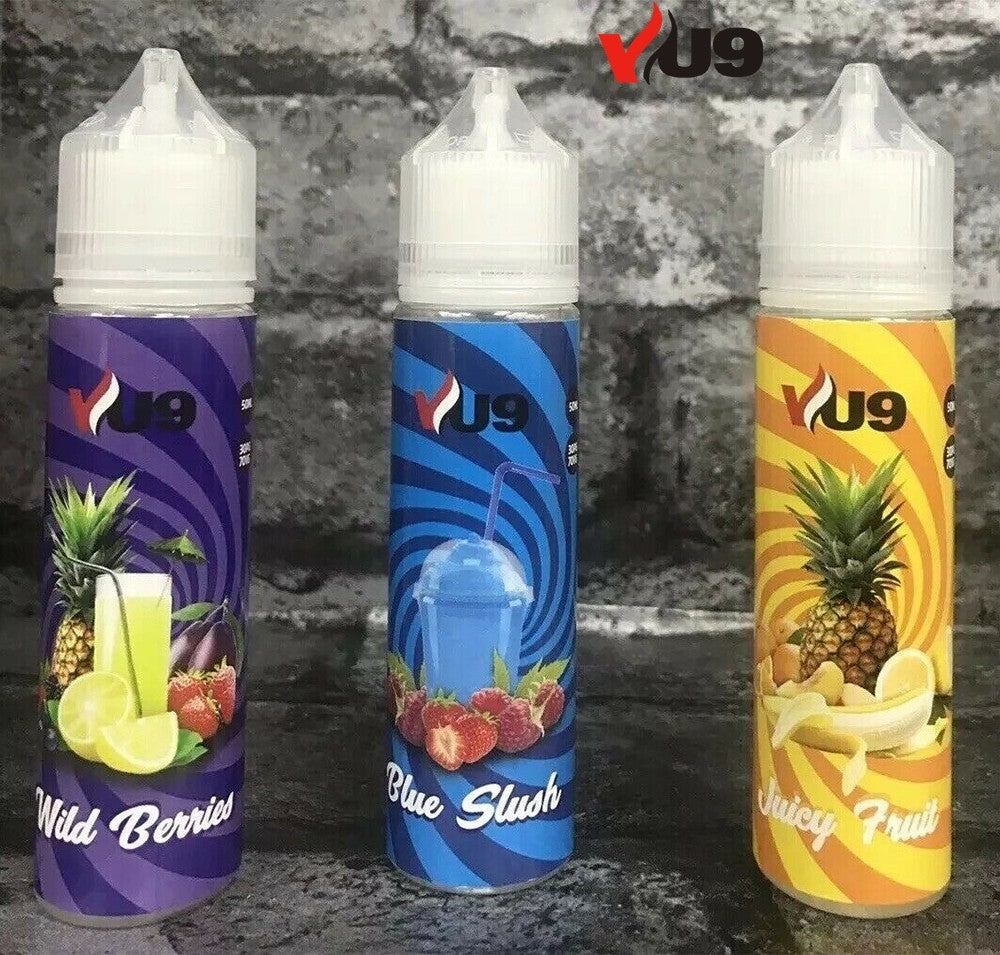 VU9 E Liquid Juice 5050 /70/30 VG/PG 100ml - UK VAPE WORLD